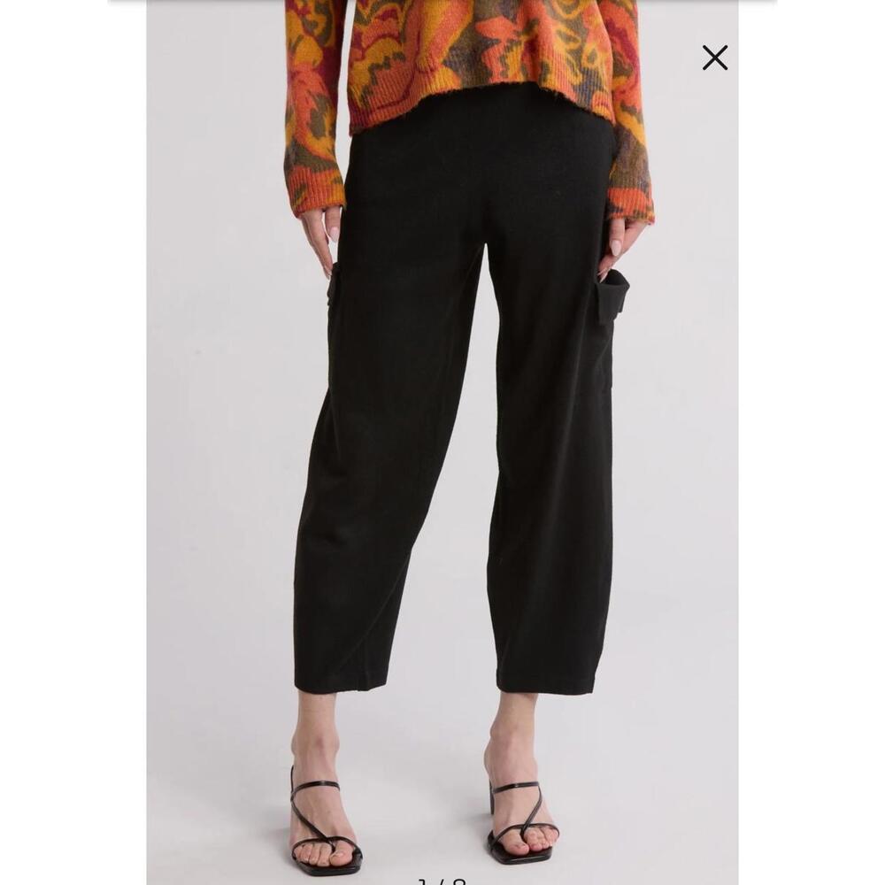 Halogen Wide Leg Knit Cargo Pants